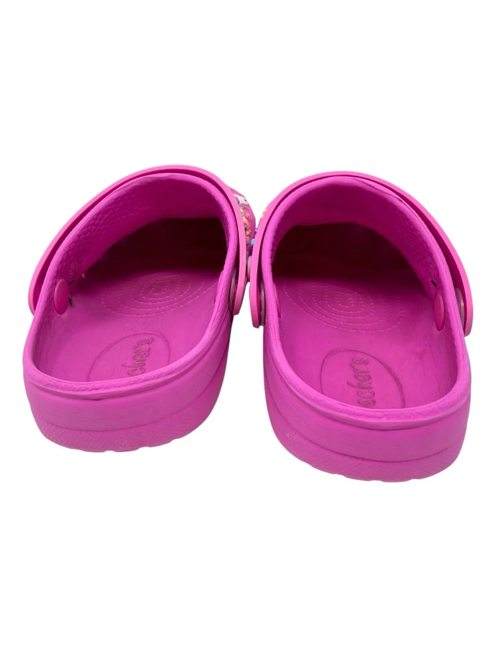 Skechers Pink Unicorn Rainbow Light Up clog style Play Shoes Girls Size 9/10